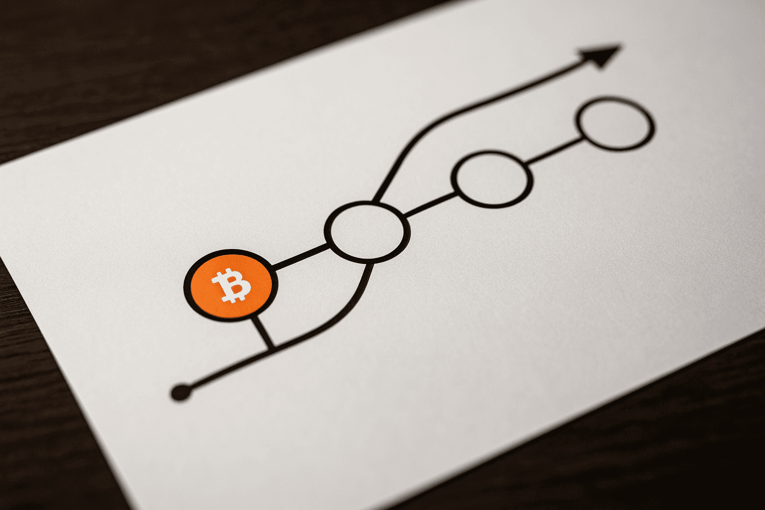 A roadmap with token launch marker placed before product build marker